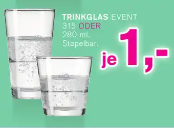 KODi Trinkglas Event 315 oder 280ml Angebot