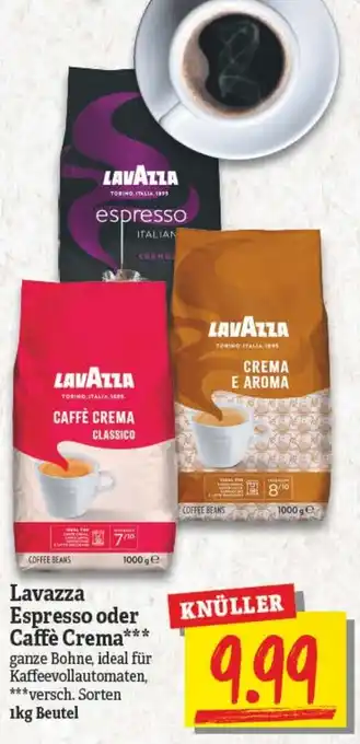 NP Discount Lavazza Espresso oder Caffè Crema 1kg Beutel Angebot