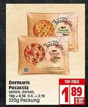 Elli Markt Dermaris focaccia Angebot