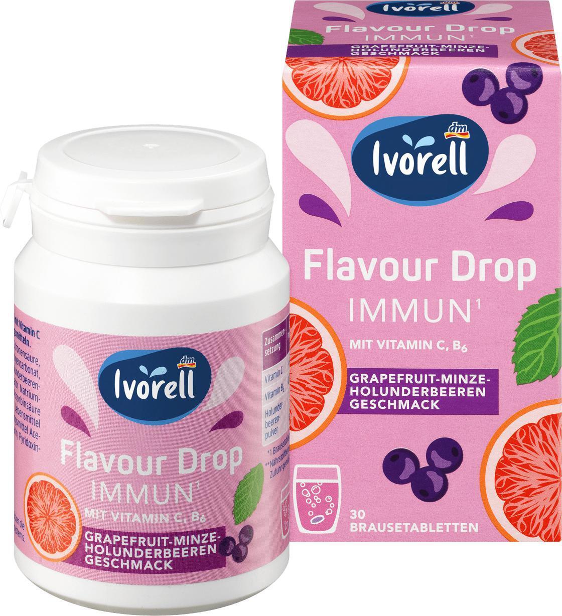 Ivorell flavour drop immun grapefruitminzeholunderbeere Angebot bei