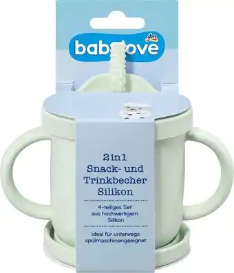 dm drogerie Babylove 2in1 snack- und trinkbecher silikon mint Angebot