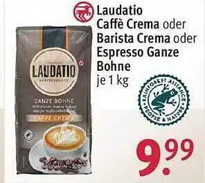 Rossmann Laudatio caffè crema oder barista crema oder espresso ganze bohne Angebot