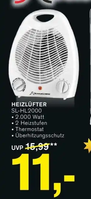 KODi SchaubLorenz Heizlufter Angebot