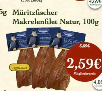 LPG Biomarkt Müritzfischer makrelenfilet natur Angebot