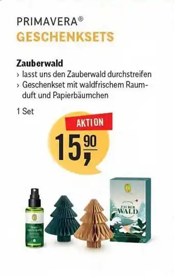 Reformhaus Bacher Primavera geschenksets zauberwald Angebot