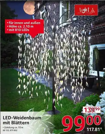 Selgros Led-weidenbaum mit blättern Angebot