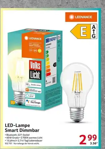 Selgros Led-lampe smart dimmbar Angebot