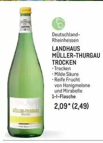 METRO Landhaus müller-thurgau trocken Angebot