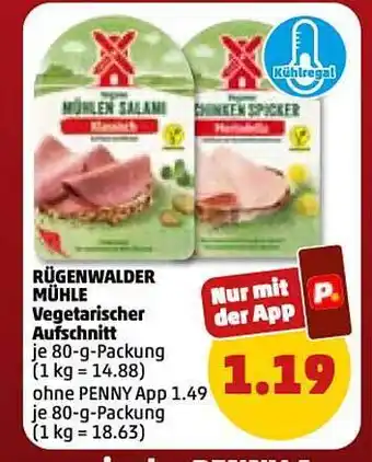 PENNY Rügenwalder mühle vegetarischer aufschnitt Angebot