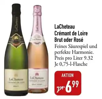 Galeria Markthalle LaCheteau Crémant de Loire Brut oder Rosé 0,75 L Flasche Angebot