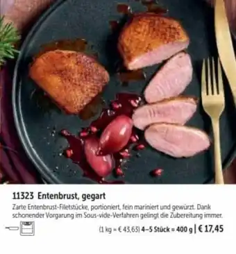 Bofrost 11323 entenbrust, gegart Angebot