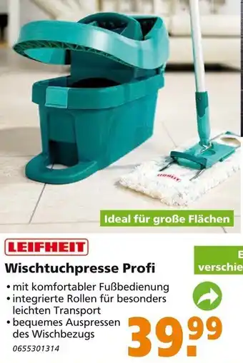 Globus Baumarkt Leifheit Wischtuchpresse Profi Angebot