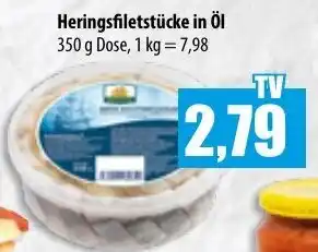 Mix Markt Heringsfiletstücke in öl 350 g Dose Angebot