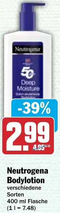 Hit Neutrogena Bodylotion 400 ml Flasche Angebot