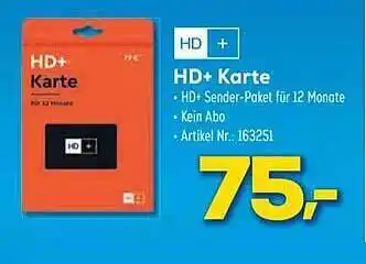 Euronics Berlet Hd+ karte Angebot