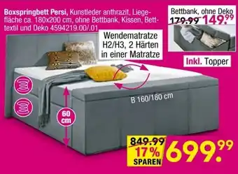 Möbel Boss Boxspringbett Persi Angebot