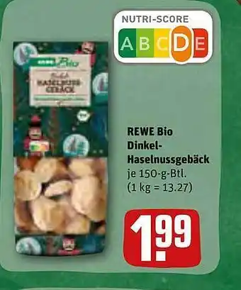 REWE Kaufpark Rewe bio dinkel-haselnussgebäck Angebot