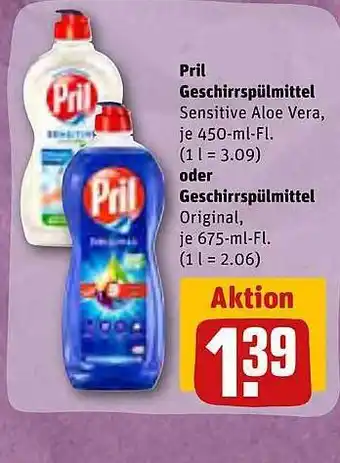 REWE Kaufpark Pril geschirrspülmittel Angebot