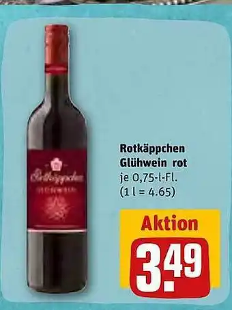 REWE Kaufpark Rotkäppchen glühwein rot Angebot