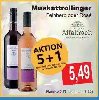 Getränke Göbel Muskattrolliger feinherb oder rosé Angebot