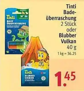 Rossmann Tinti badeüberraschung oder blubber vulkan Angebot