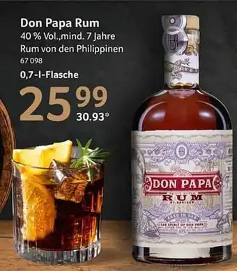 Selgros Don papa rum Angebot