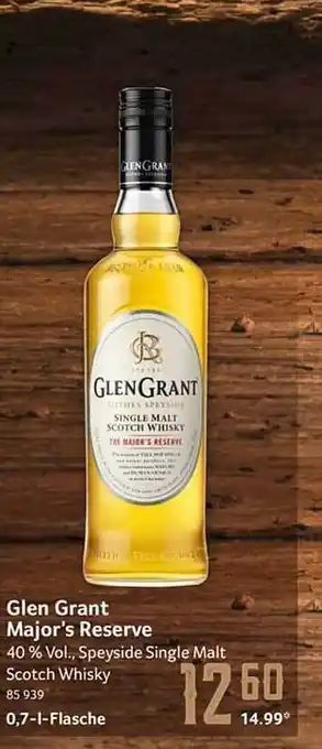 Selgros Glen grant major's reserve Angebot