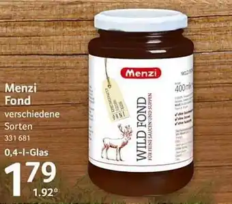 Selgros Menzi fond Angebot