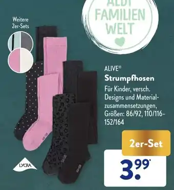 Aldi Süd Alive Strumpfhosen Angebot