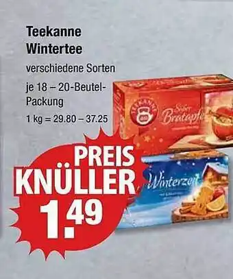 V Markt Teekanne wintertee Angebot