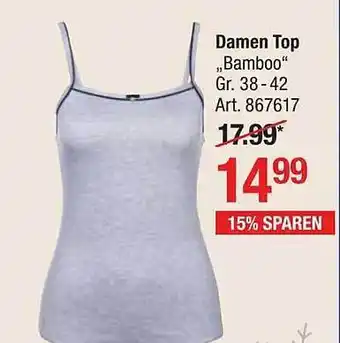 AWG Mode Damen top „bamboo“ Angebot