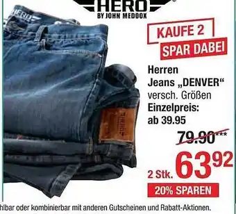 AWG Mode Hero herren jeans „denver“ Angebot