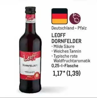 METRO Leoff dornfelder Angebot