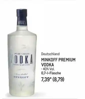 METRO Minkoff premium vodka Angebot