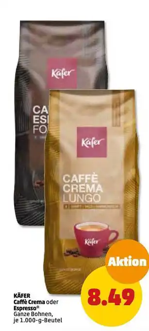 PENNY Käfer caffè crema oder espresso Angebot