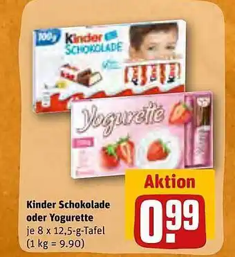 REWE Kaufpark Kinder schokolade oder yogurette Angebot