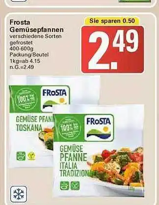 WEZ Frosta gemüsepfannen Angebot