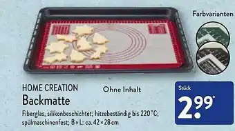 Aldi Nord Home creation backmatte Angebot