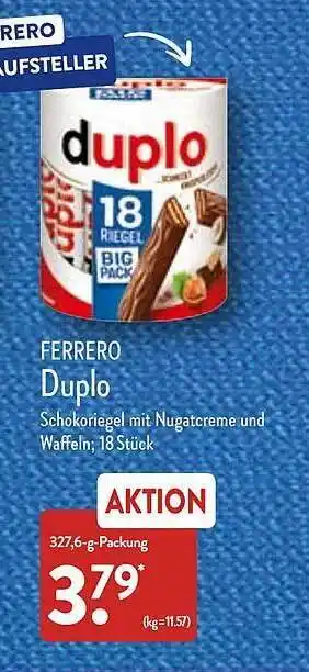 Aldi Nord Ferrero duplo Angebot