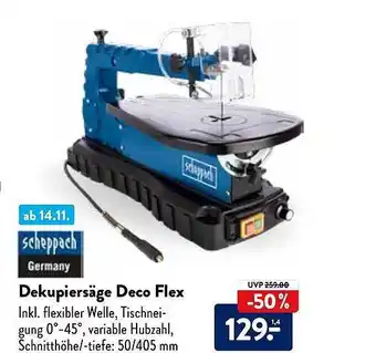 Aldi Nord Scheppach dekupiersäge deco flex Angebot