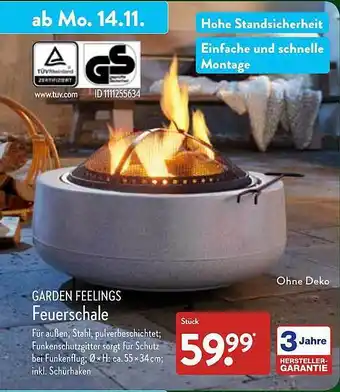 Aldi Nord Garden feelings feuerschale Angebot