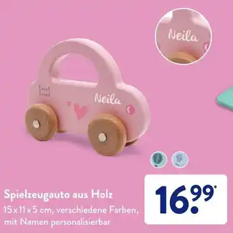 Aldi Süd Spielzeugauto aus Holz Angebot