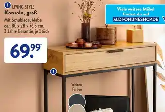 Aldi Süd Living Style Konsole, groß Angebot