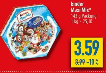 diska Kinder Maxi Mix 143 g Angebot