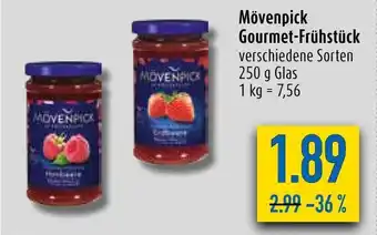 diska Movenpick Gourmet-Fruhstuck 250 g Angebot