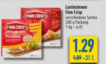 diska Lantmannen Finn Crisp 200 g Angebot