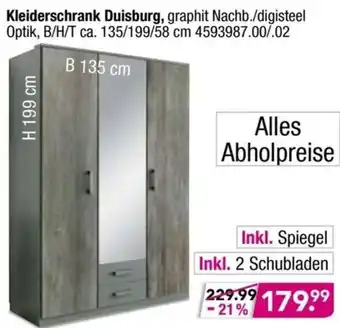 Möbel Boss Kleiderschrank Duisburg Angebot