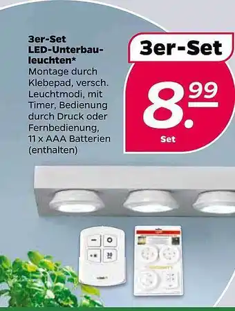 NETTO 3er-Set LED Unterbauleuchten Angebot