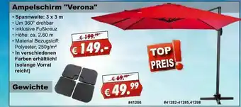 Stabilo Fachmarkt Ampelschirm „verona” Angebot