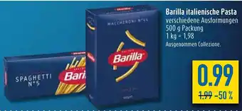 diska Barilla Italienische Pasta 500 g Angebot